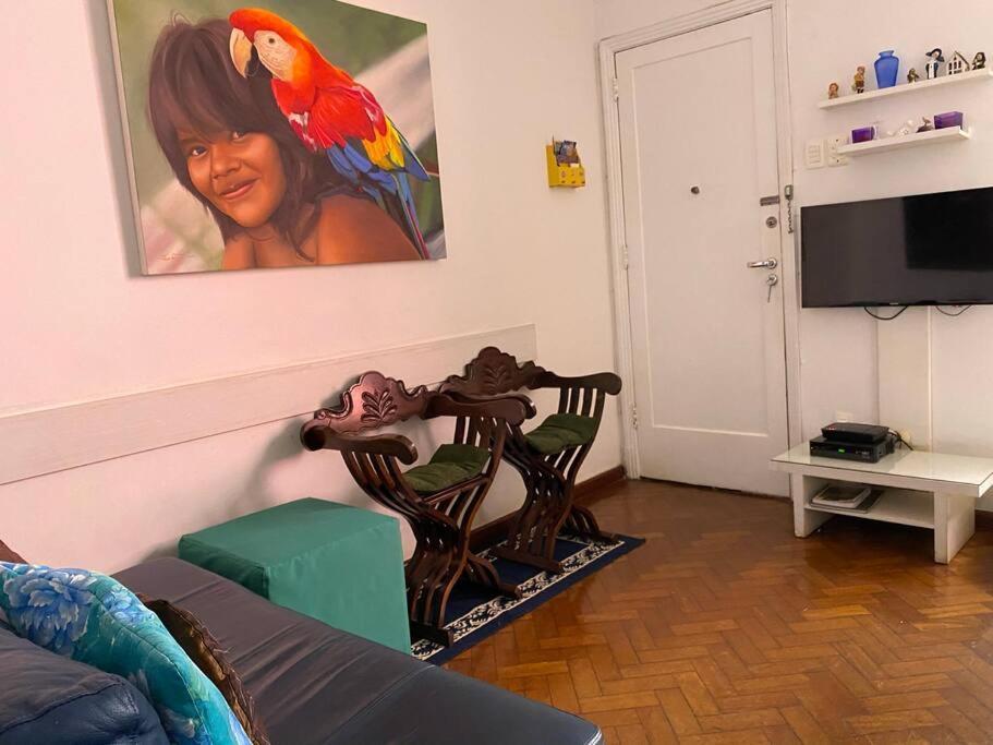 Charmoso Apartamento Na Av. Atlantica, Copacabana ริโอเดจาเนโร ภายนอก รูปภาพ